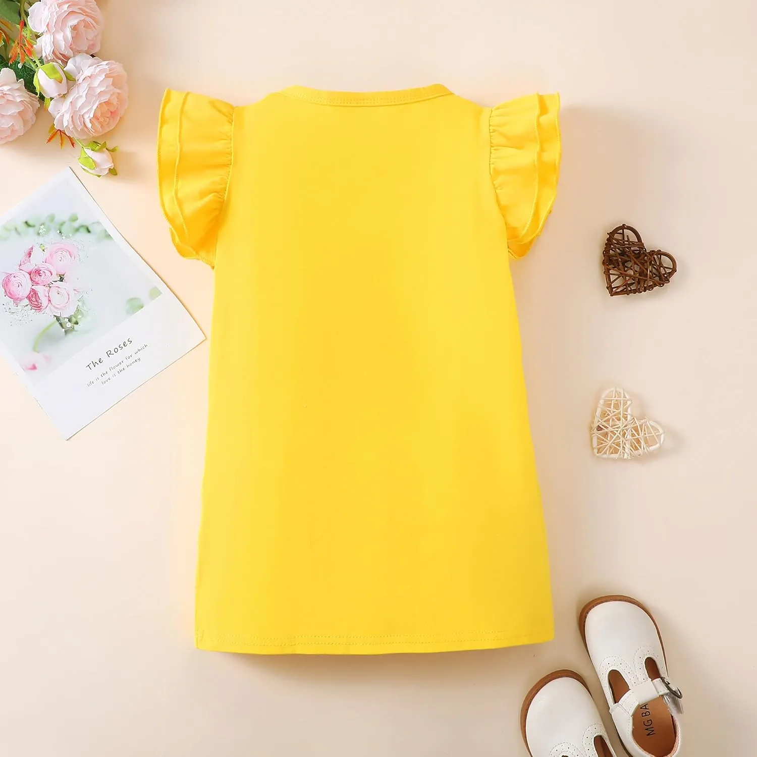 2-6t Toddler Girl Ruffle Shirts Puff Sleeve Shirt Girls Shirts Solid Color Cotton Blouse