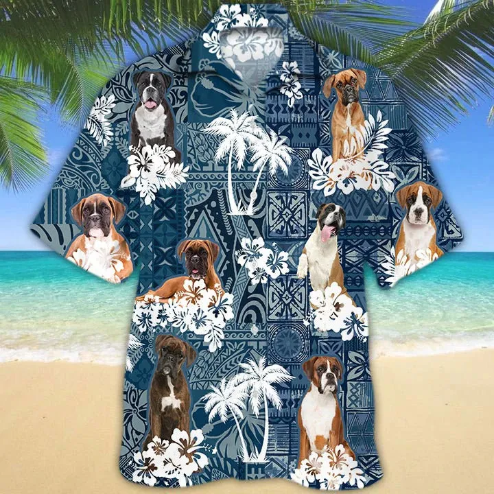 3D All Over Printed Hawaiian Shirts For Dog Lovers, Dog In Hawaiian Shirts, Aloha Summer Beach Shirt For Pet Lovers
