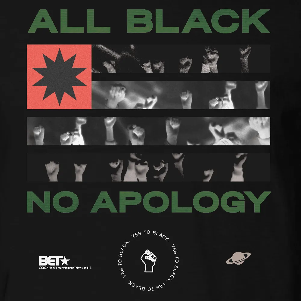 BET All Black Adult Short Sleeve T-Shirt