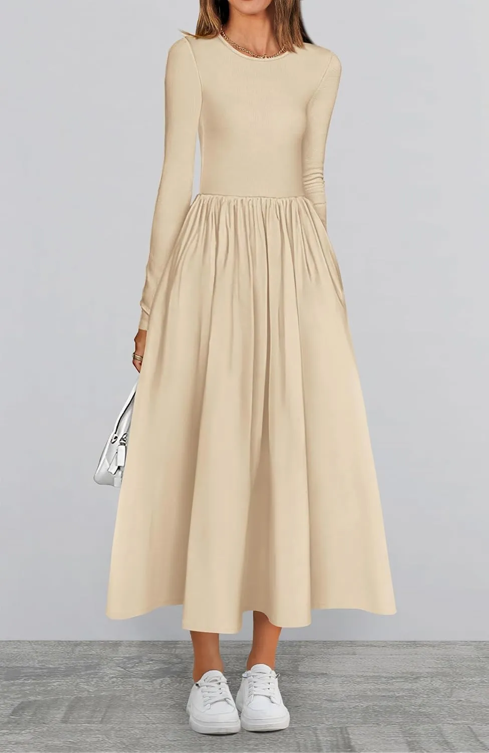 BTFBM Casual Long Sleeve Dresses Spring Dresses 2025 Wedding Guest Dress Midi Dress Flowy Bohemian Long Dress