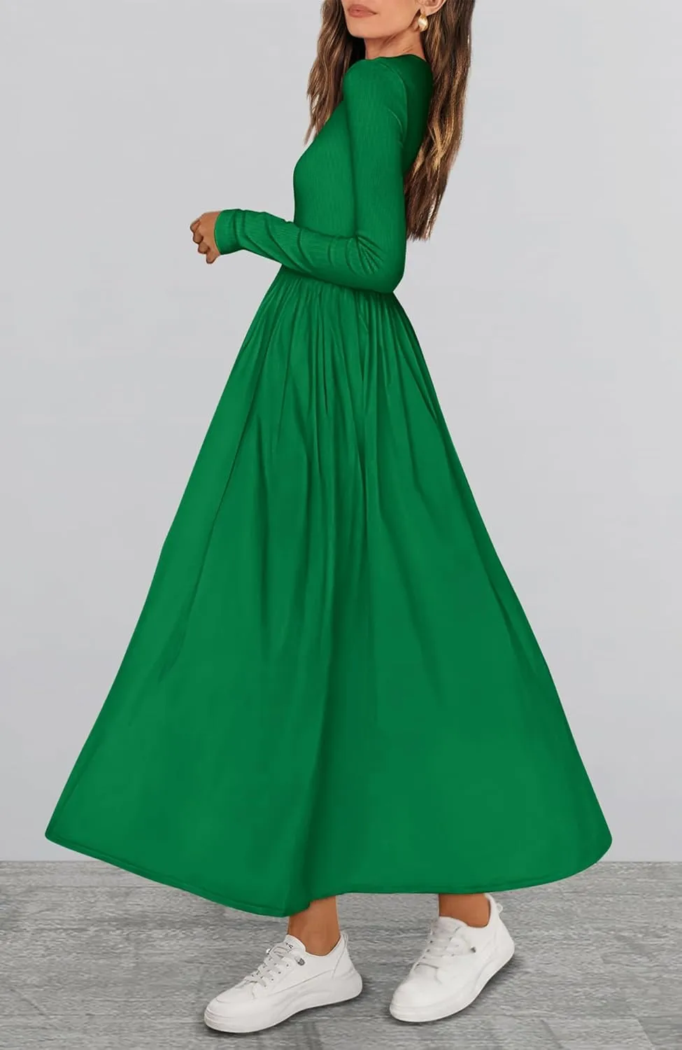 BTFBM Casual Long Sleeve Dresses Spring Dresses 2025 Wedding Guest Dress Midi Dress Flowy Bohemian Long Dress