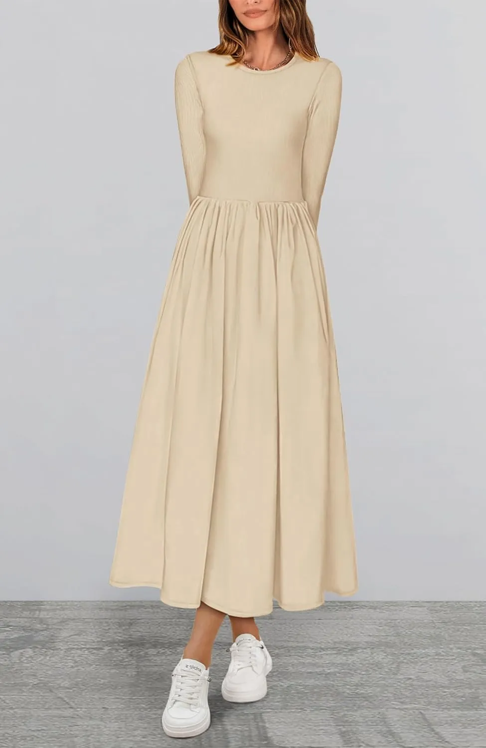 BTFBM Casual Long Sleeve Dresses Spring Dresses 2025 Wedding Guest Dress Midi Dress Flowy Bohemian Long Dress