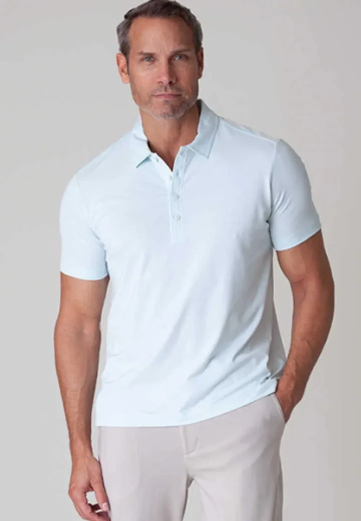 Coolest Polo Tech Shirt Light Blue