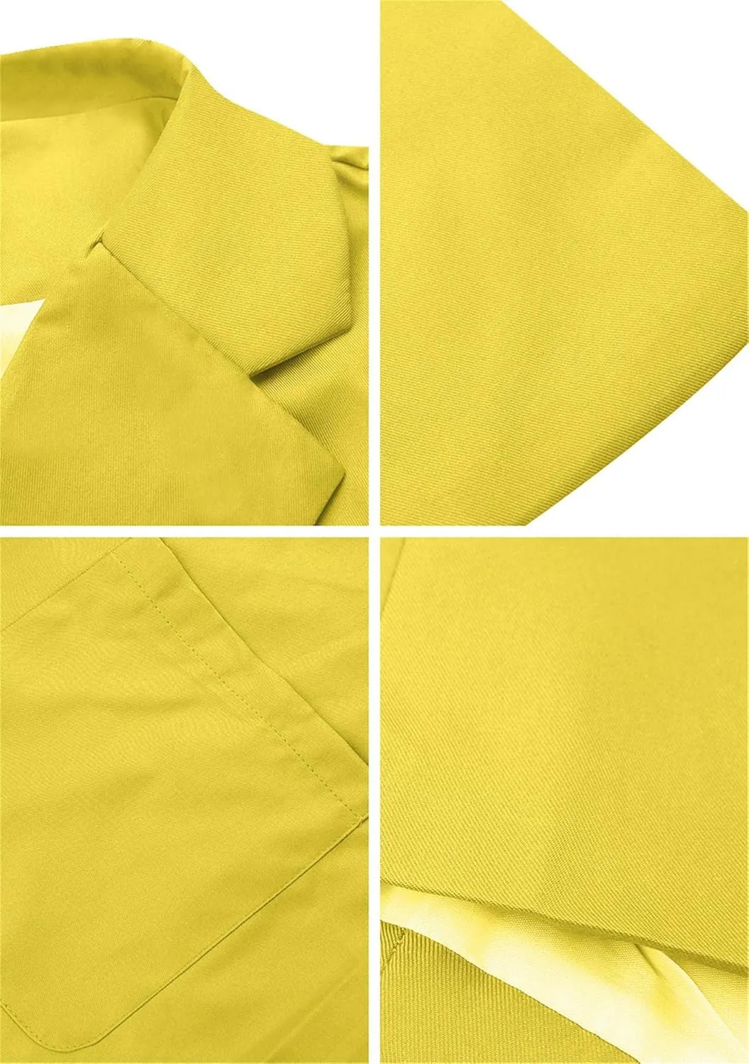 EFOFEI Women's Solid Color Blazer Round Neck Jackets Casual Slim Fit Long Sleeve Blazer Plus Size