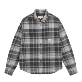 Heavy Washed Plaid Shirt