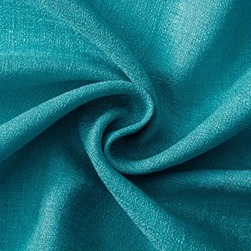 kkboxly 1pc Translucent Polyester Linen Curtains, Grommet Top Window Treatment For Bedroom Living Room Room Dining Room Home Decor