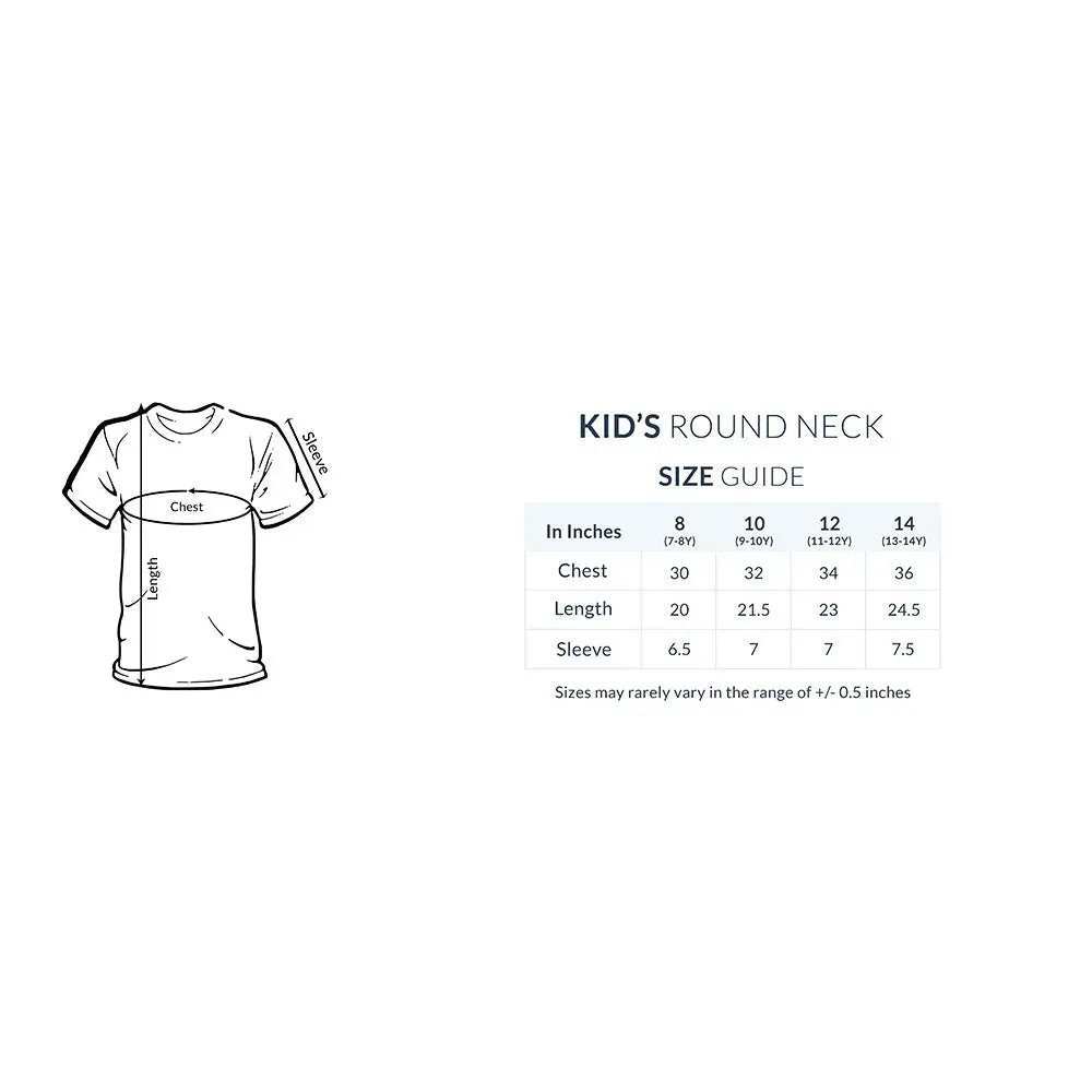 Koi Farak Nahi Typography Print Cotton Half Sleeve T-Shirt For Kids