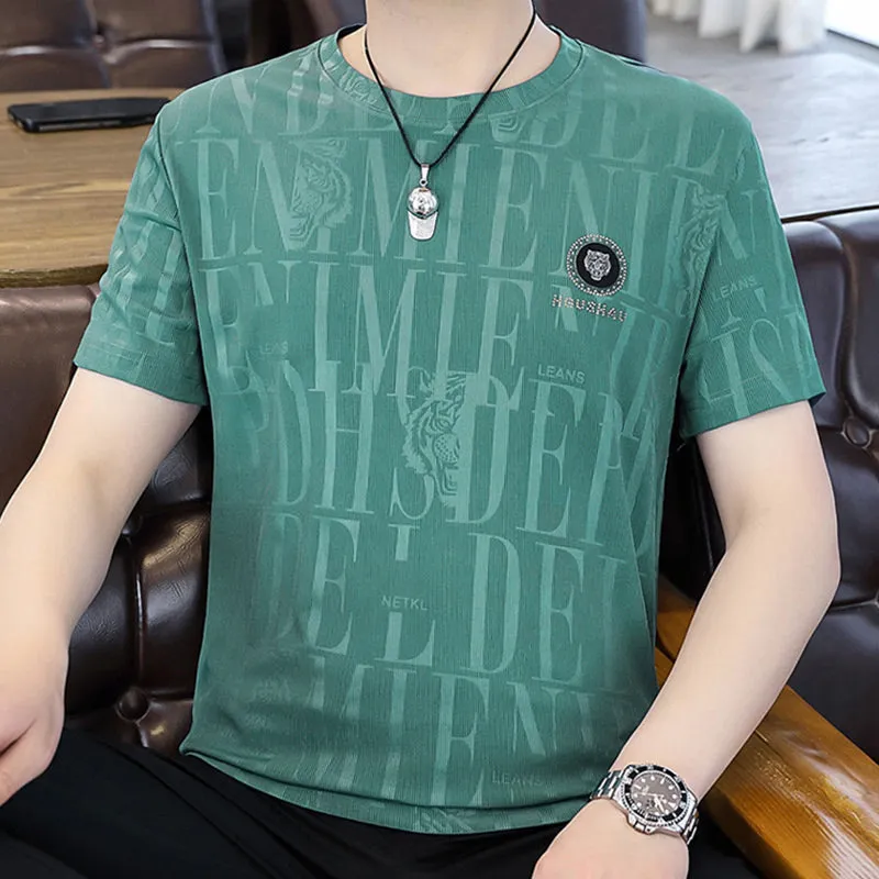 🌟Men's Ice Silk Quick Dry Fashion T-Shirt🌟