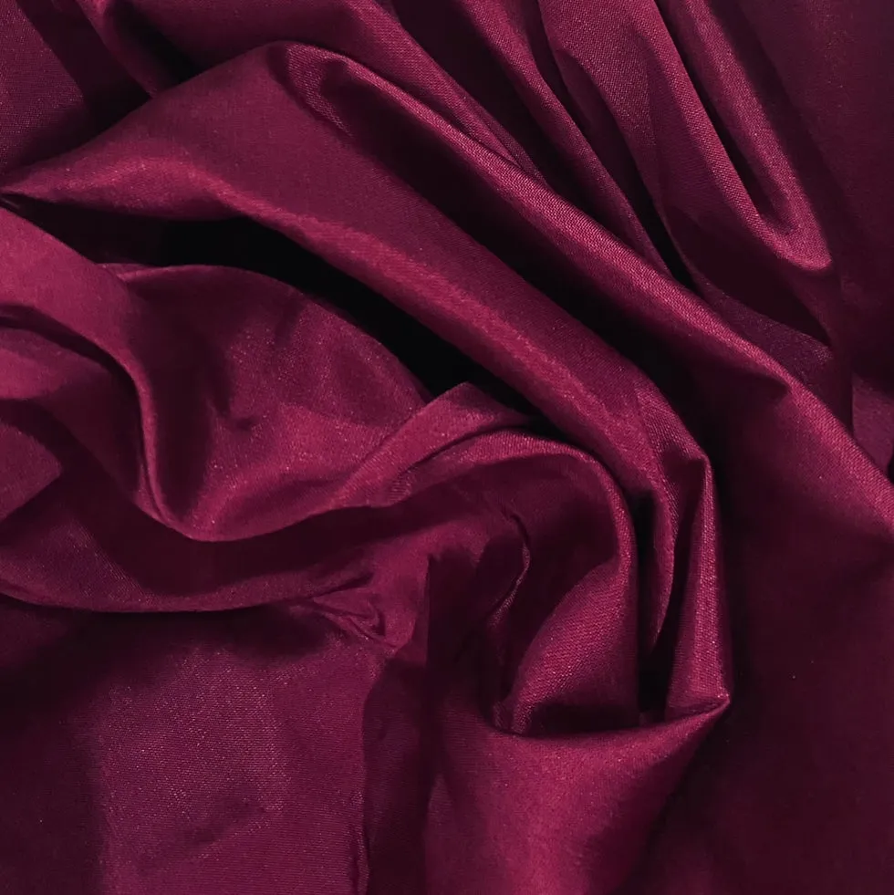 NEW Lady Frank Light Designer “Faux Silk” Taffeta Fabric Made in Italy Magenta
