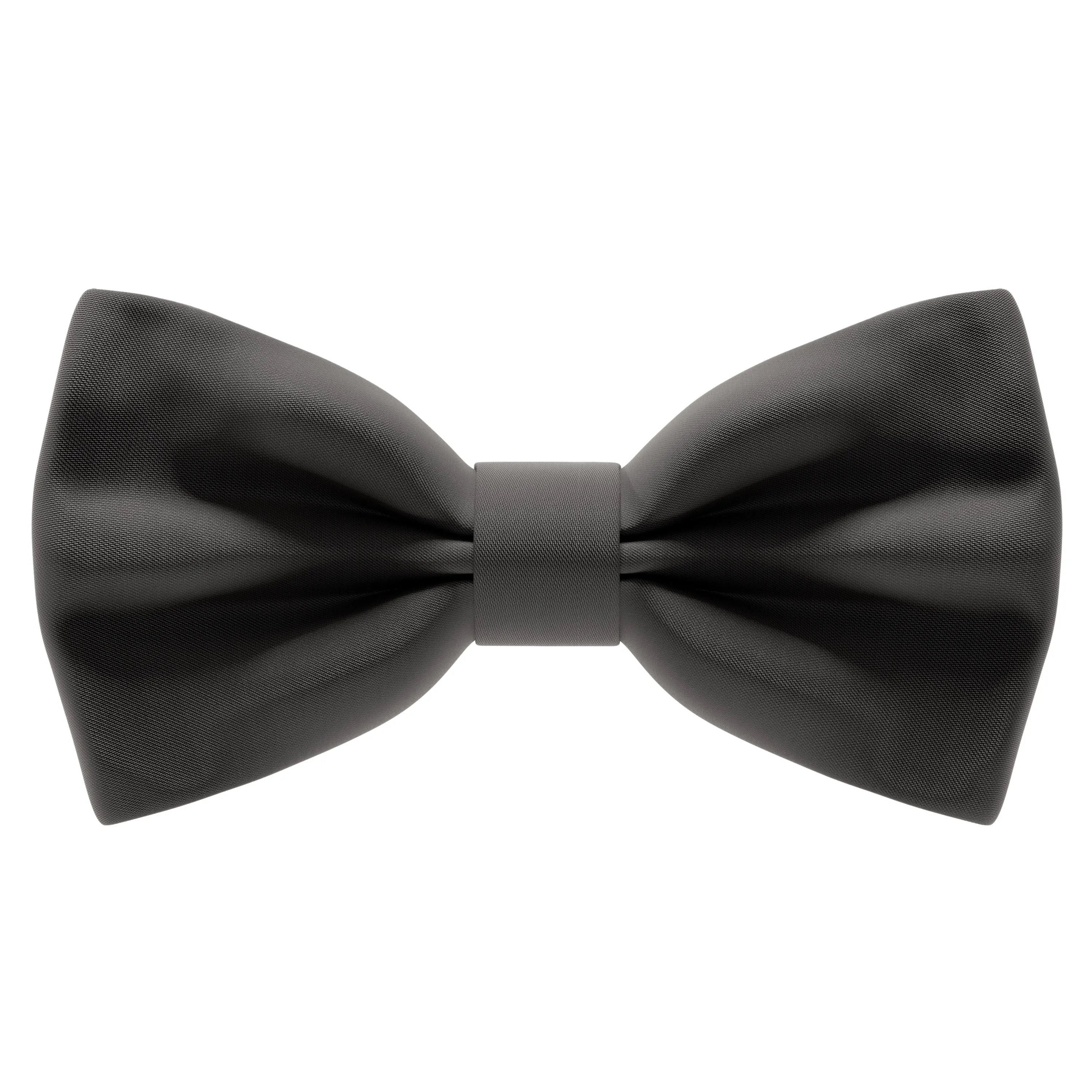 Satin Black Bow Tie