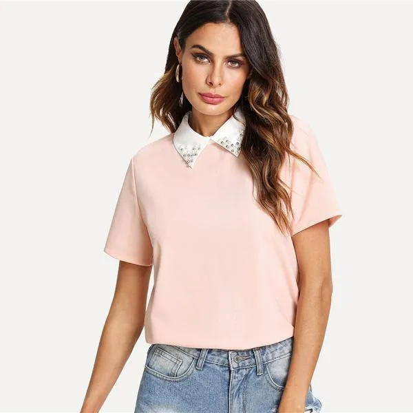 Summer Women Sexy Chiffon Deep-V Neck Backless Bow Short Blouse Full Sleeve Club Party Shirts (US 6-14)
