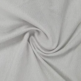 White Solid With Lurex Solid Handloom Fabric